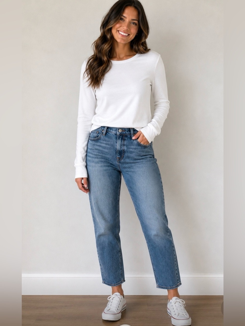Abercrombie & Fitch High Rise Straight Leg Blue Jeans Size 6